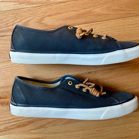 Sperry’s Top Sider slip on sneakers, black, size 8.5 - Picture 2 of 7